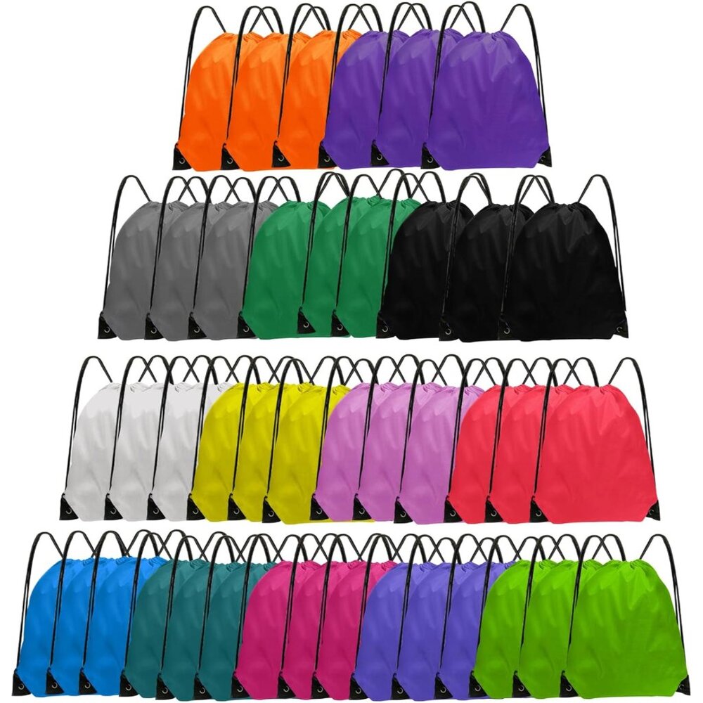 Drawstring Backpack Bulk 42 Pcs String Backpack D… - image 1